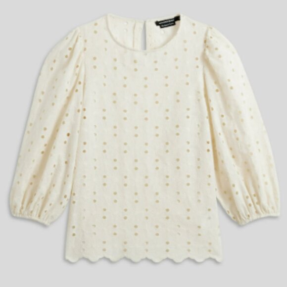 Monoprix ¾ Sleeve Top – EU 36 / US XS Cream - Picture 1 of 9